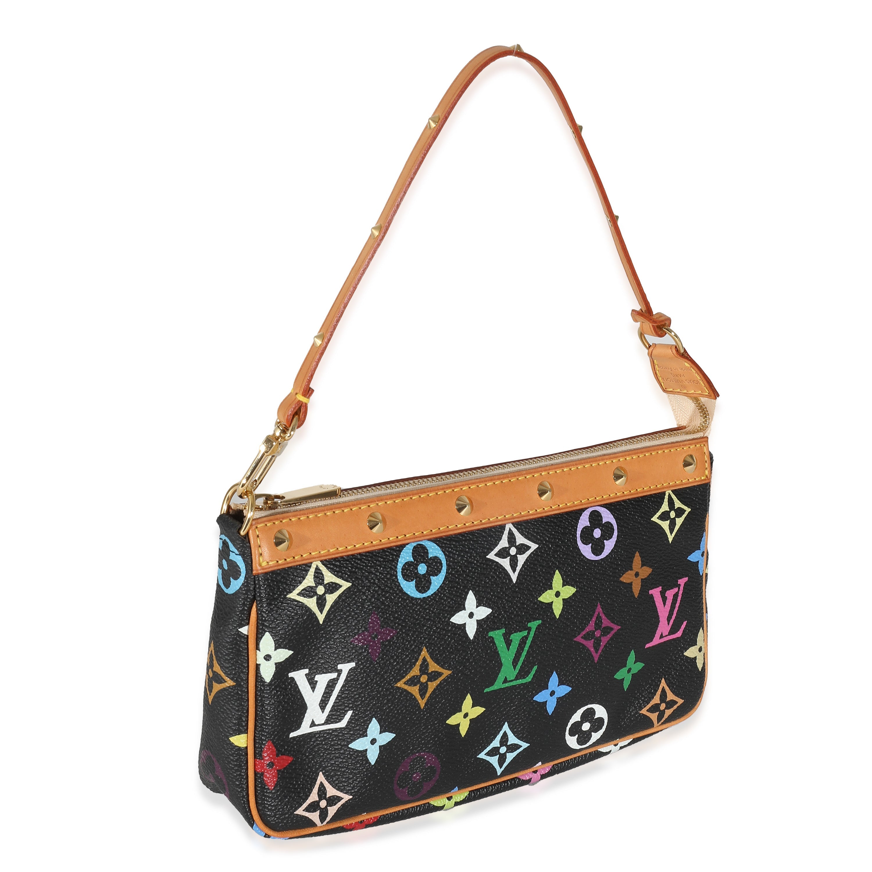 Louis Vuitton Black Monogram Multicolor Canvas Pochette Accessoires
