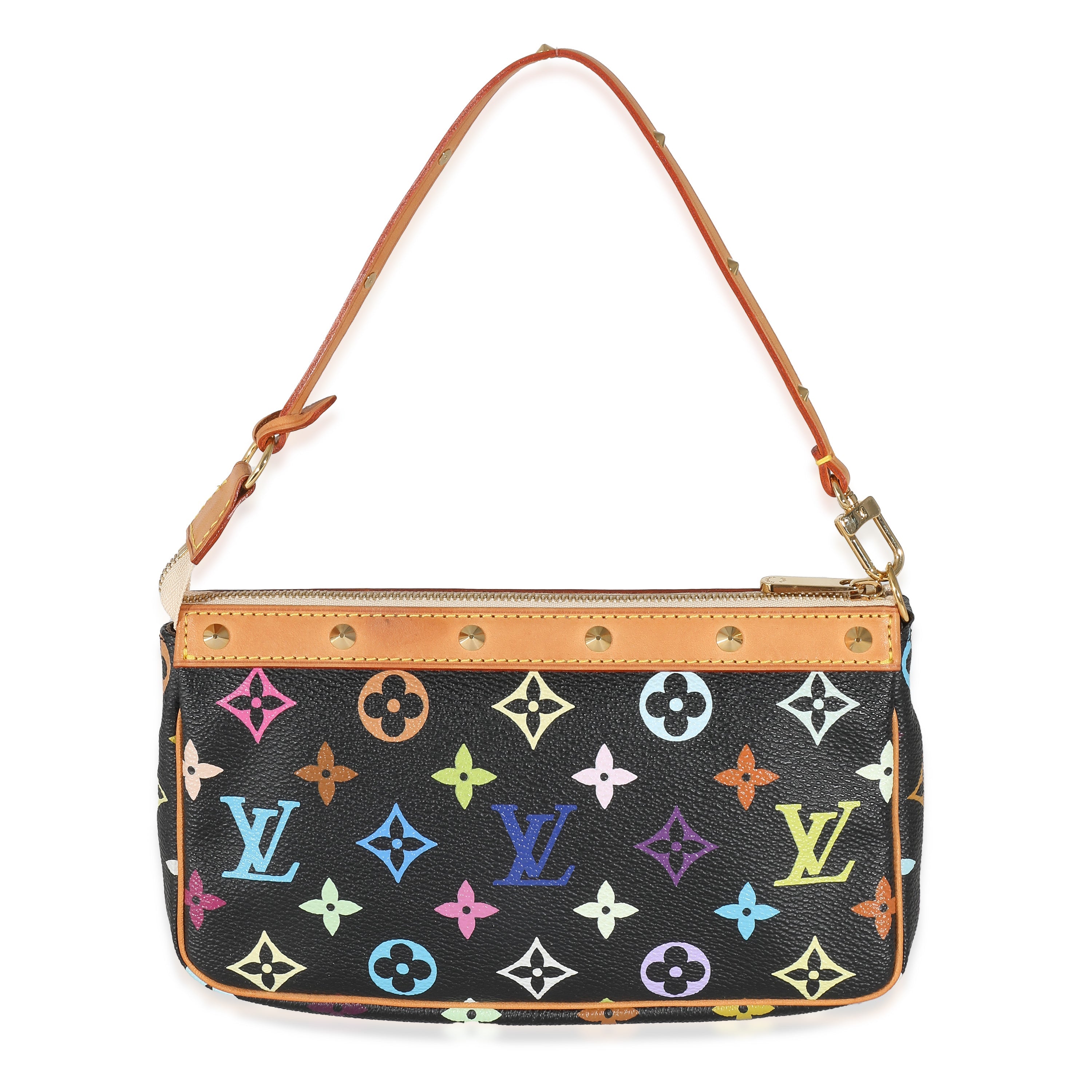 Louis Vuitton Black Monogram Multicolor Canvas Pochette Accessoires