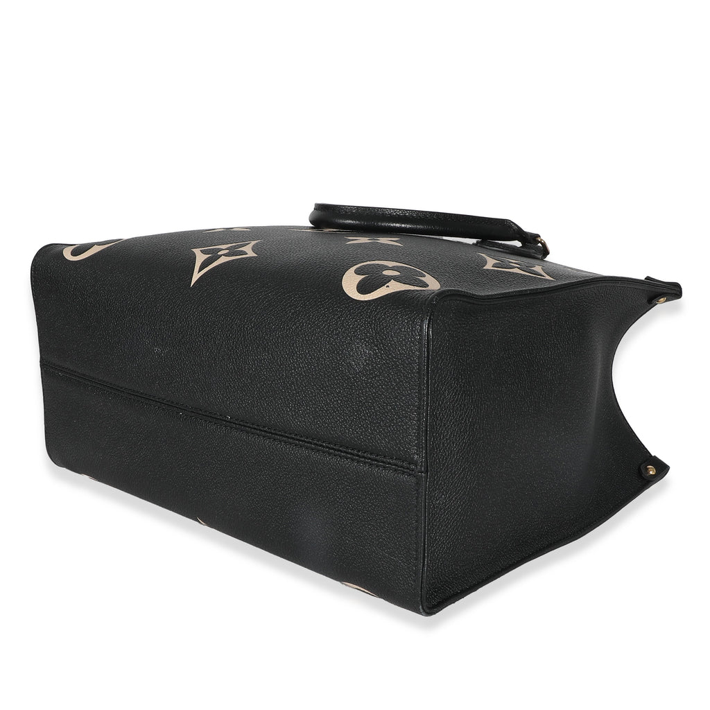 Louis Vuitton Black Beige Empreinte Monogram Giant Onthego MM