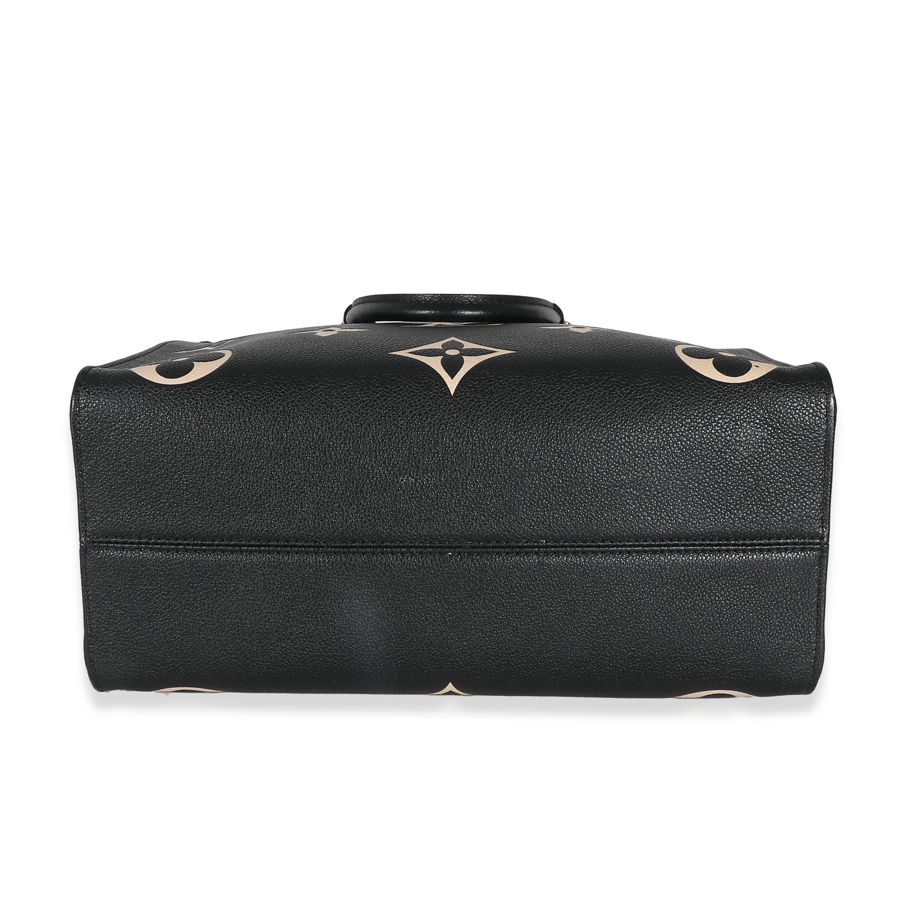 Louis Vuitton Black Beige Empreinte Monogram Giant Onthego MM