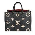 Louis Vuitton Black Beige Empreinte Monogram Giant Onthego MM