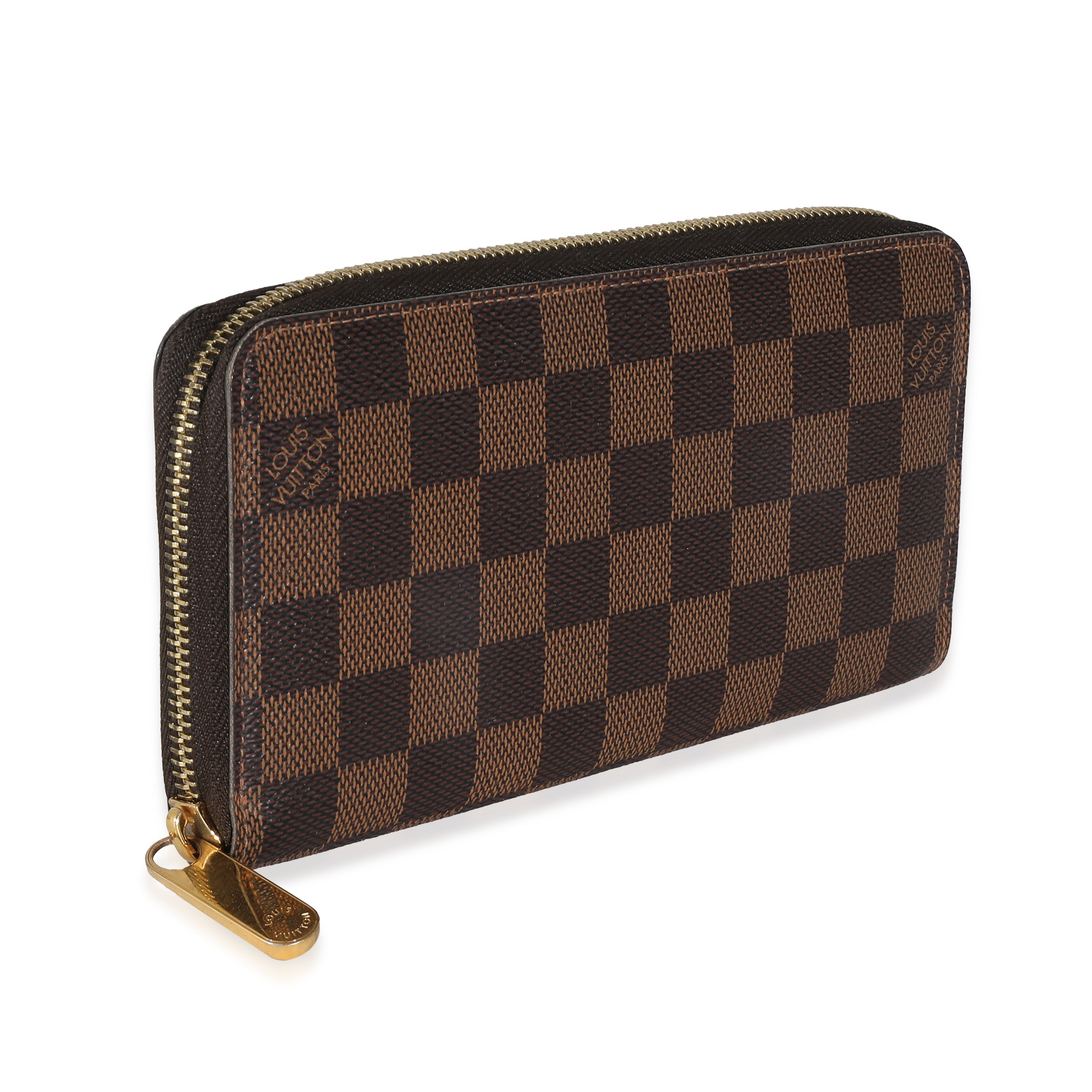 Louis Vuitton Louis Vuitton Damier Ebene Canvas Zippy Wallet