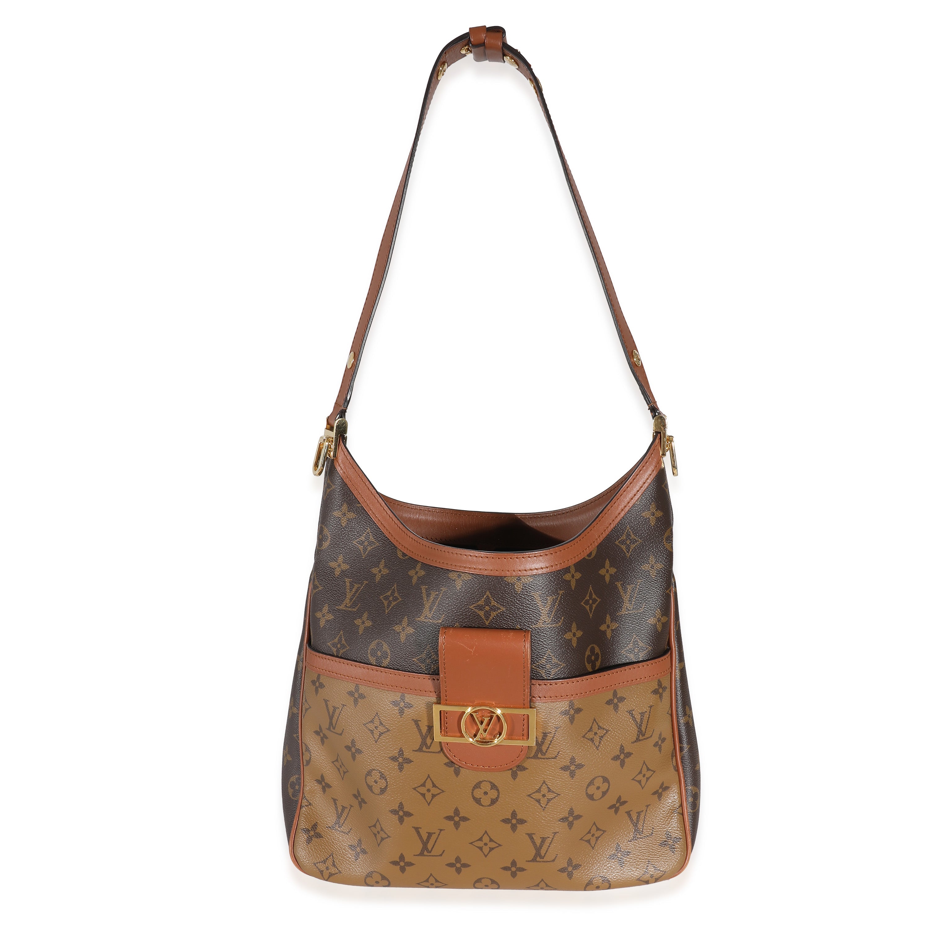 Louis Vuitton Reverse Monogram Canvas Dauphine Hobo