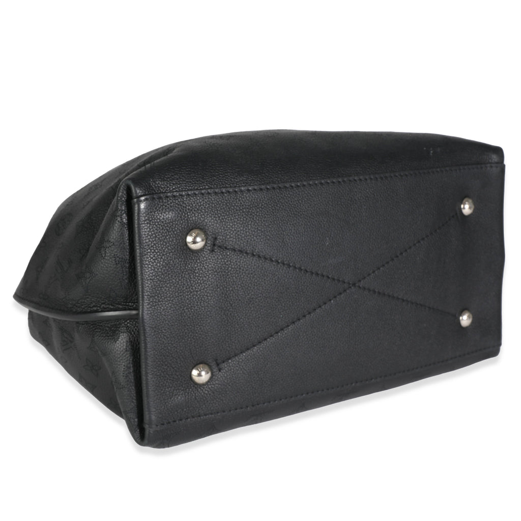 Louis Vuitton Black Monogram Mahina Carmel Hobo