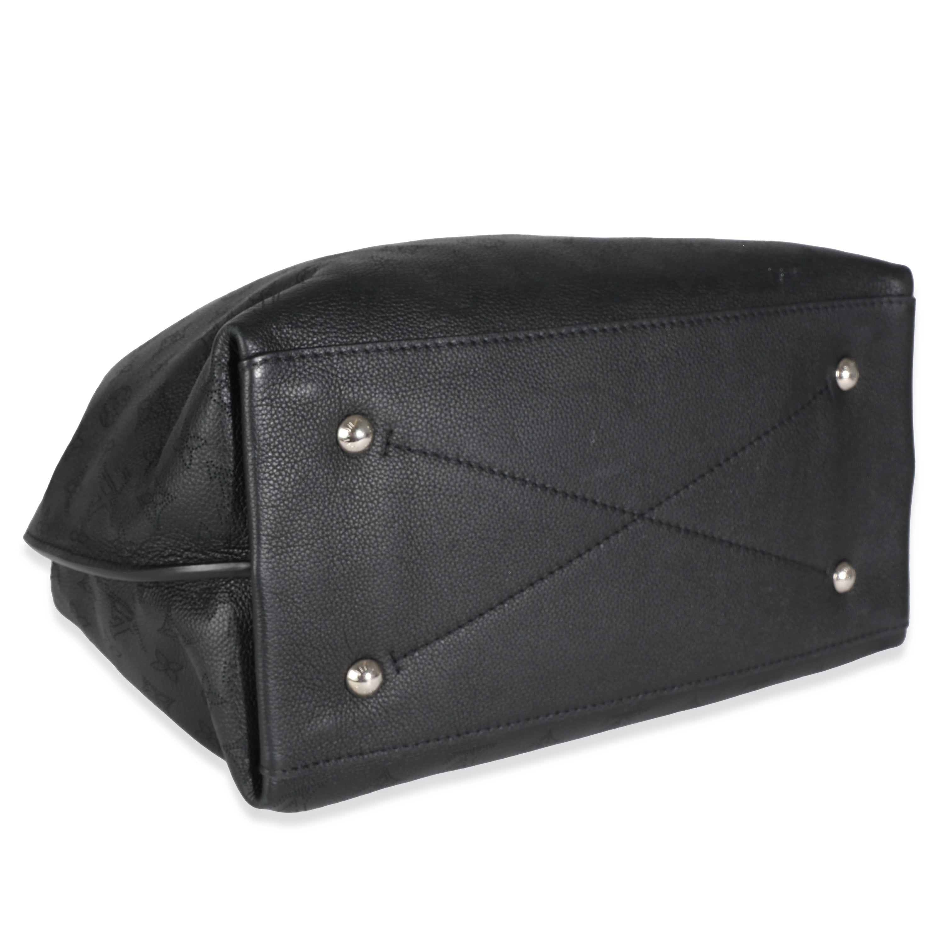 Louis Vuitton Black Monogram Mahina Carmel Hobo