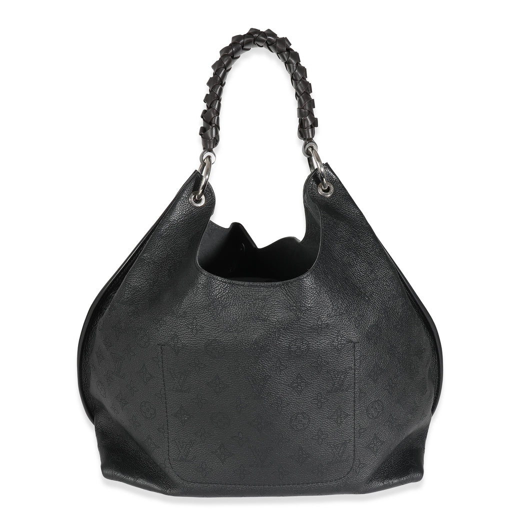 Louis Vuitton Black Monogram Mahina Carmel Hobo