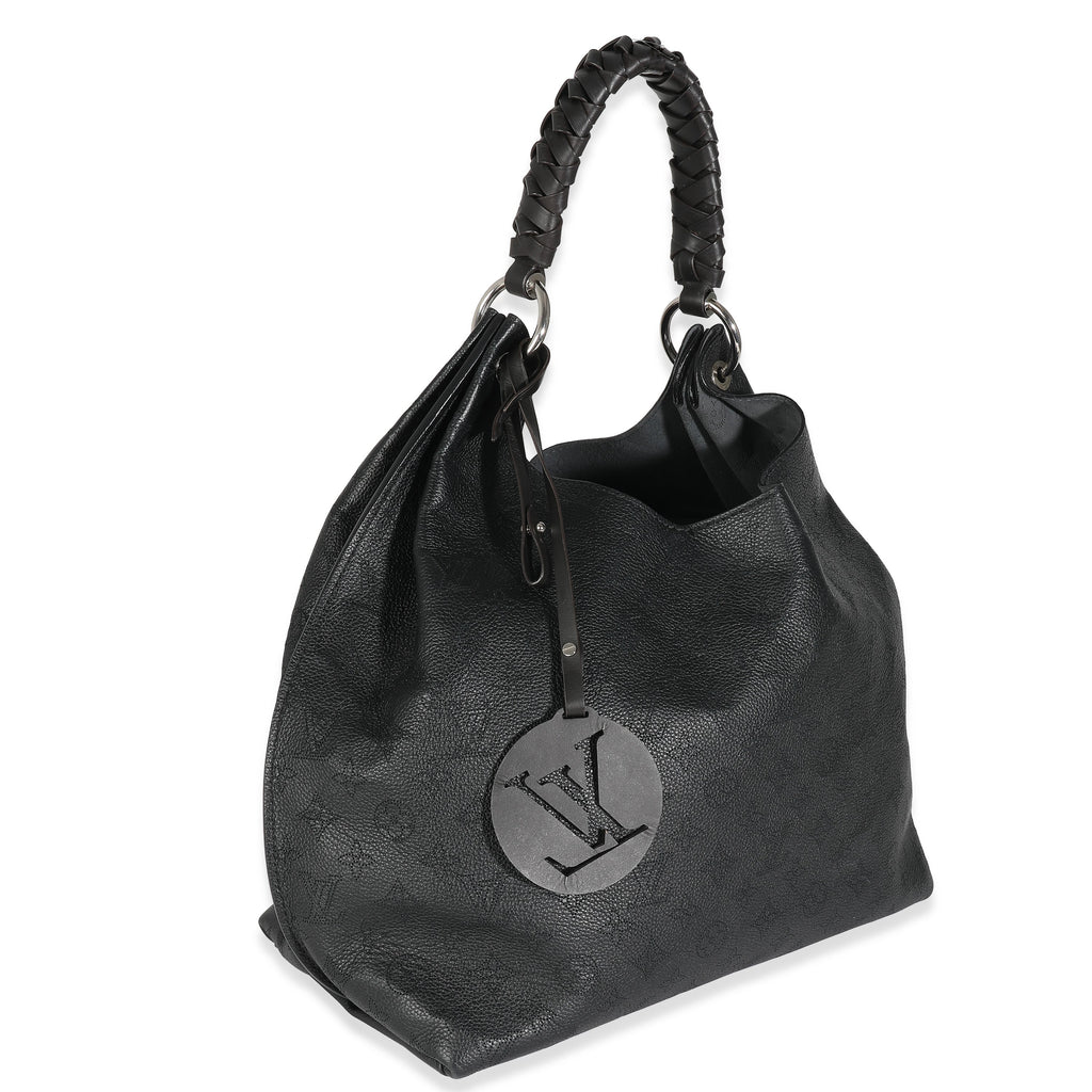 Louis Vuitton Black Monogram Mahina Carmel Hobo
