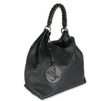 Louis Vuitton Black Monogram Mahina Carmel Hobo