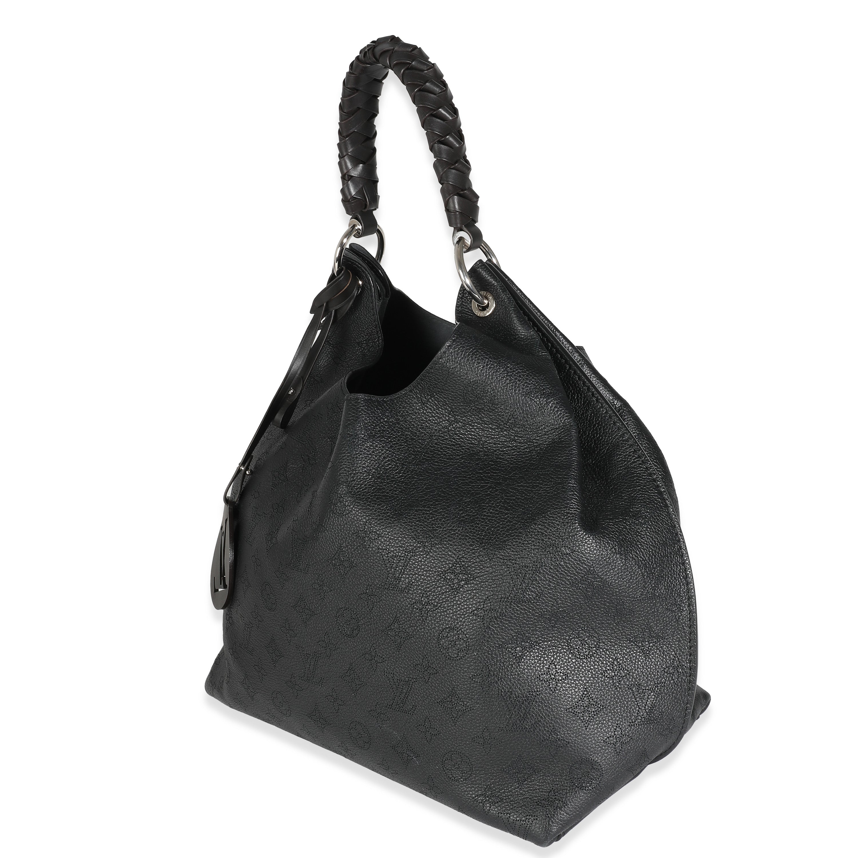 Louis Vuitton Black Monogram Mahina Carmel Hobo