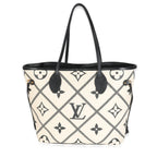 Louis Vuitton Louis Vuitton Cream Black Empreinte Monogram Giant Broderies Neverfull MM