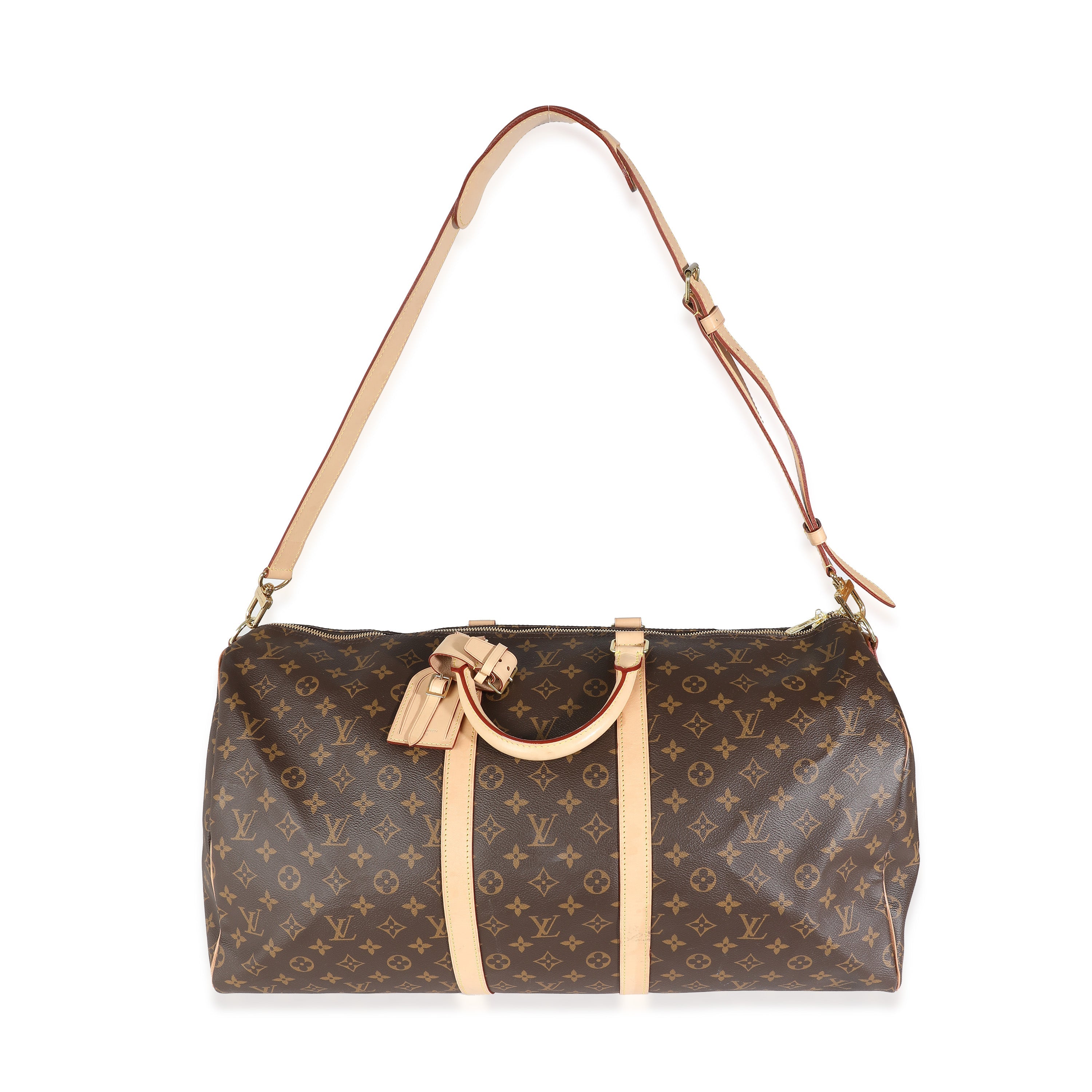 Louis Vuitton Louis Vuitton Monogram Canvas Keepall Bandouliere 55