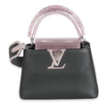 Louis Vuitton Louis Vuitton Black Taurillon Pink Python Mini Capucines