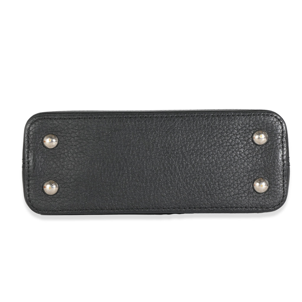 Louis Vuitton Louis Vuitton Black Taurillon Pink Python Mini Capucines