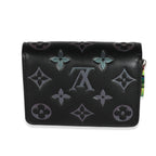 Louis Vuitton Louis Vuitton Black Iridescent Monogram Embossed Lou Coussin Wallet