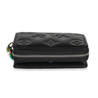 Louis Vuitton Louis Vuitton Black Iridescent Monogram Embossed Lou Coussin Wallet
