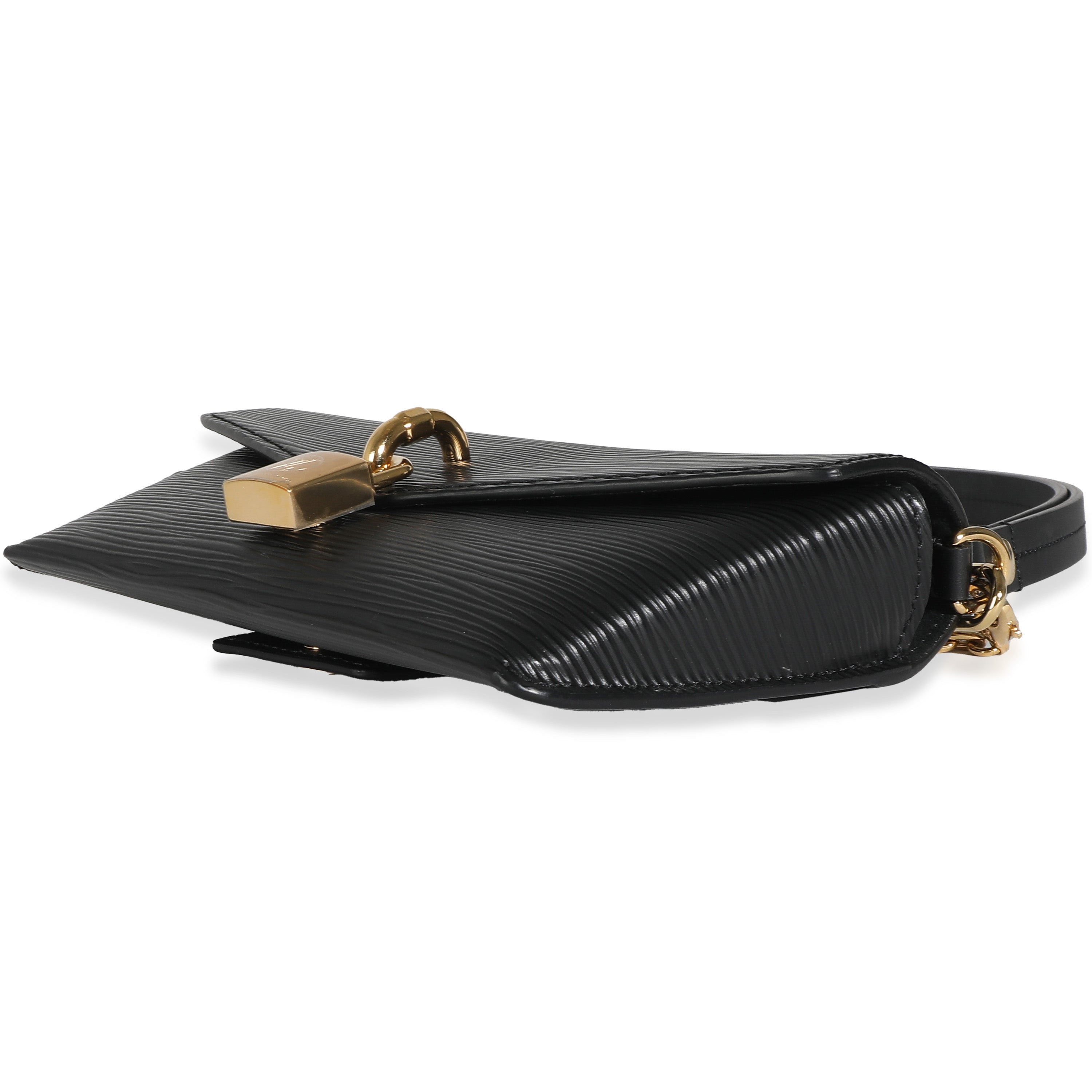 Louis Vuitton Black Epi Padlock On Strap