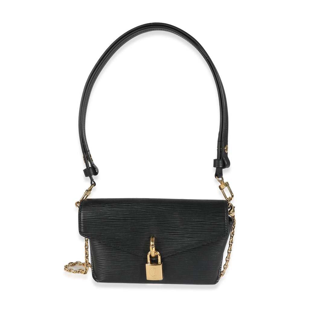 Louis Vuitton Black Epi Padlock On Strap