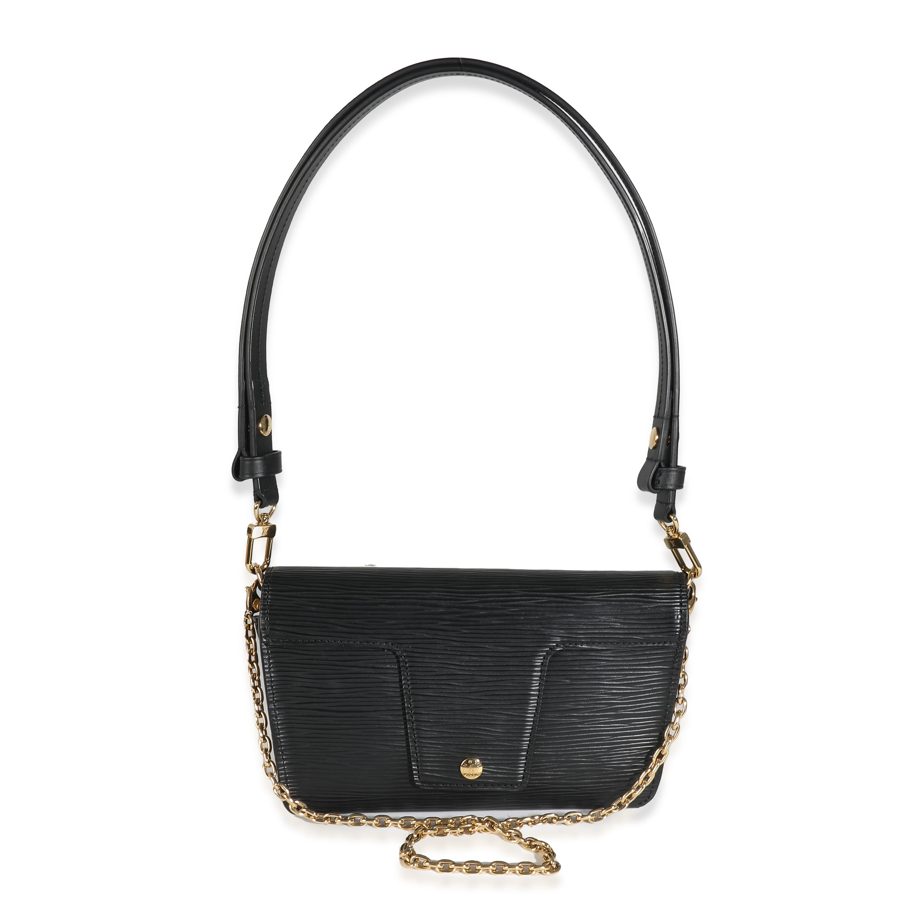 Louis Vuitton Black Epi Padlock On Strap