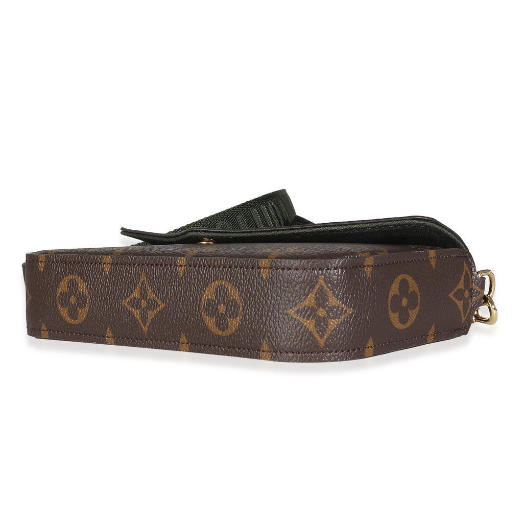 Louis Vuitton Khaki Monogram Canvas Felicie Strap & Go