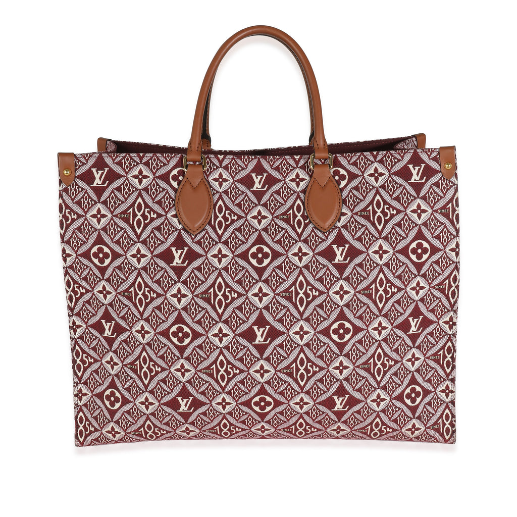 Louis Vuitton Bordeaux Jacquard Since 1854 Onthego GM