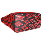 Louis Vuitton x UF Black Red Tufted Monogram Neverfull MM