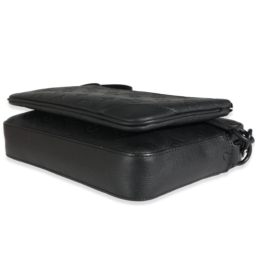 Louis Vuitton Louis Vuitton Black Monogram Shadow Duo Messenger