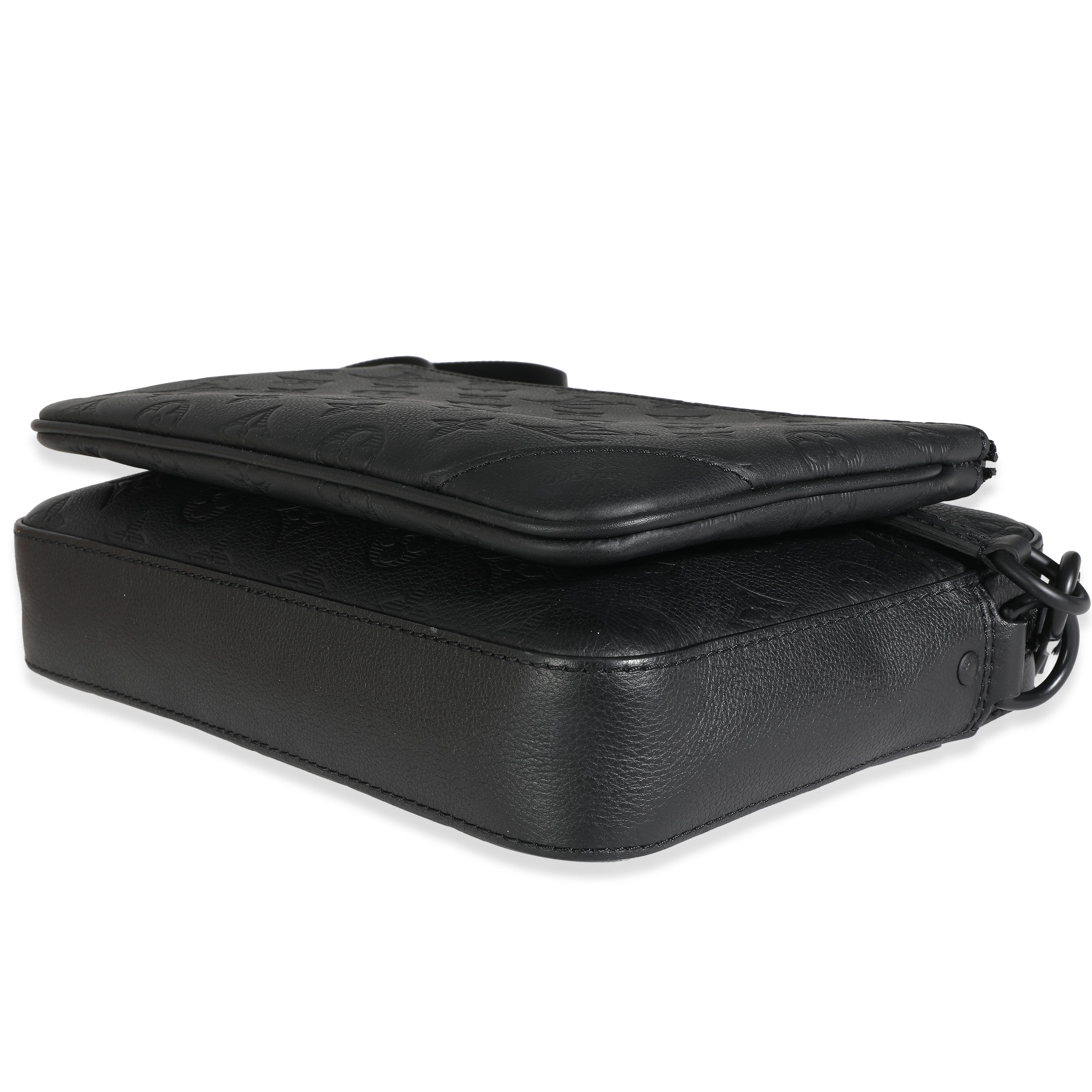 Louis Vuitton Louis Vuitton Black Monogram Shadow Duo Messenger