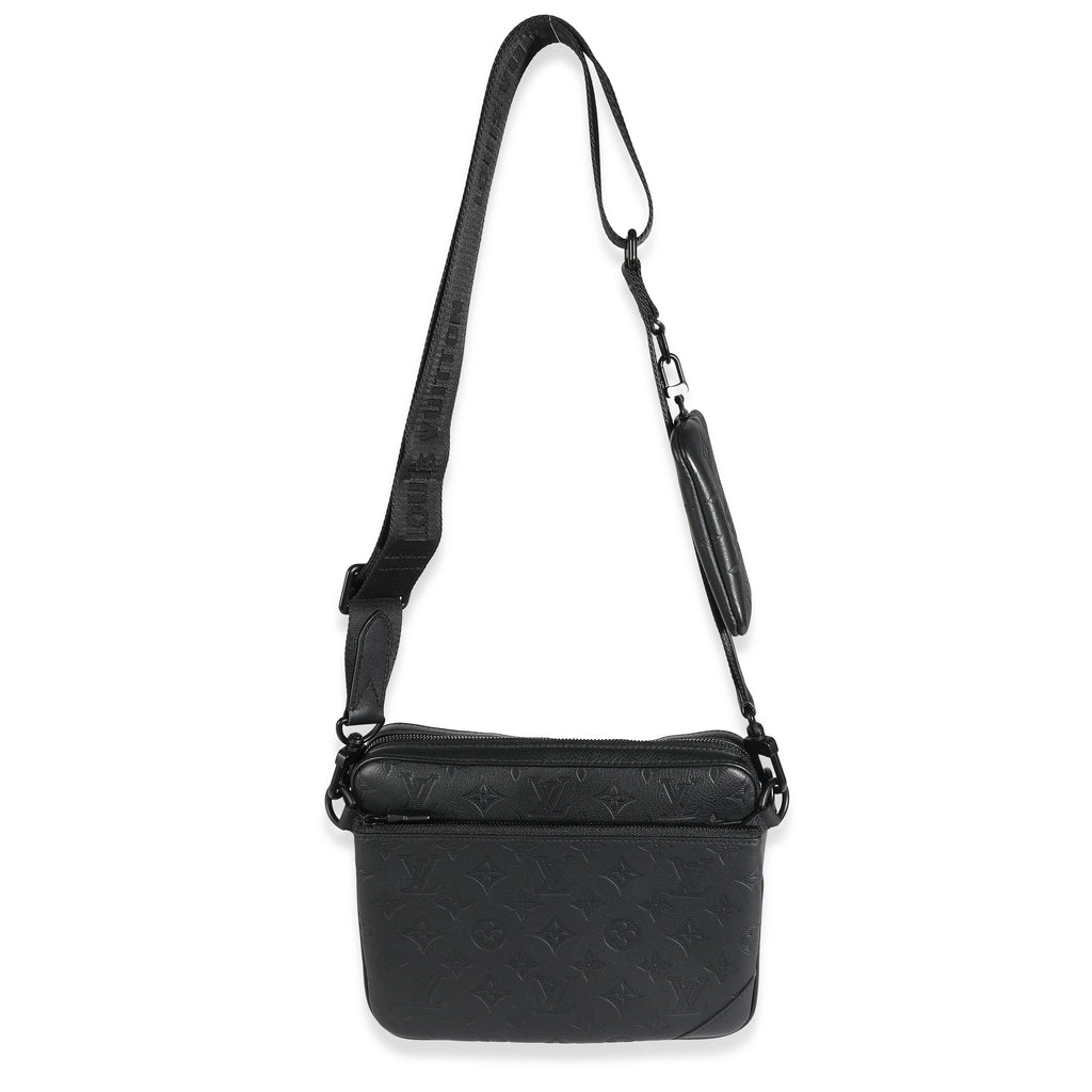 Louis Vuitton Louis Vuitton Black Monogram Shadow Duo Messenger