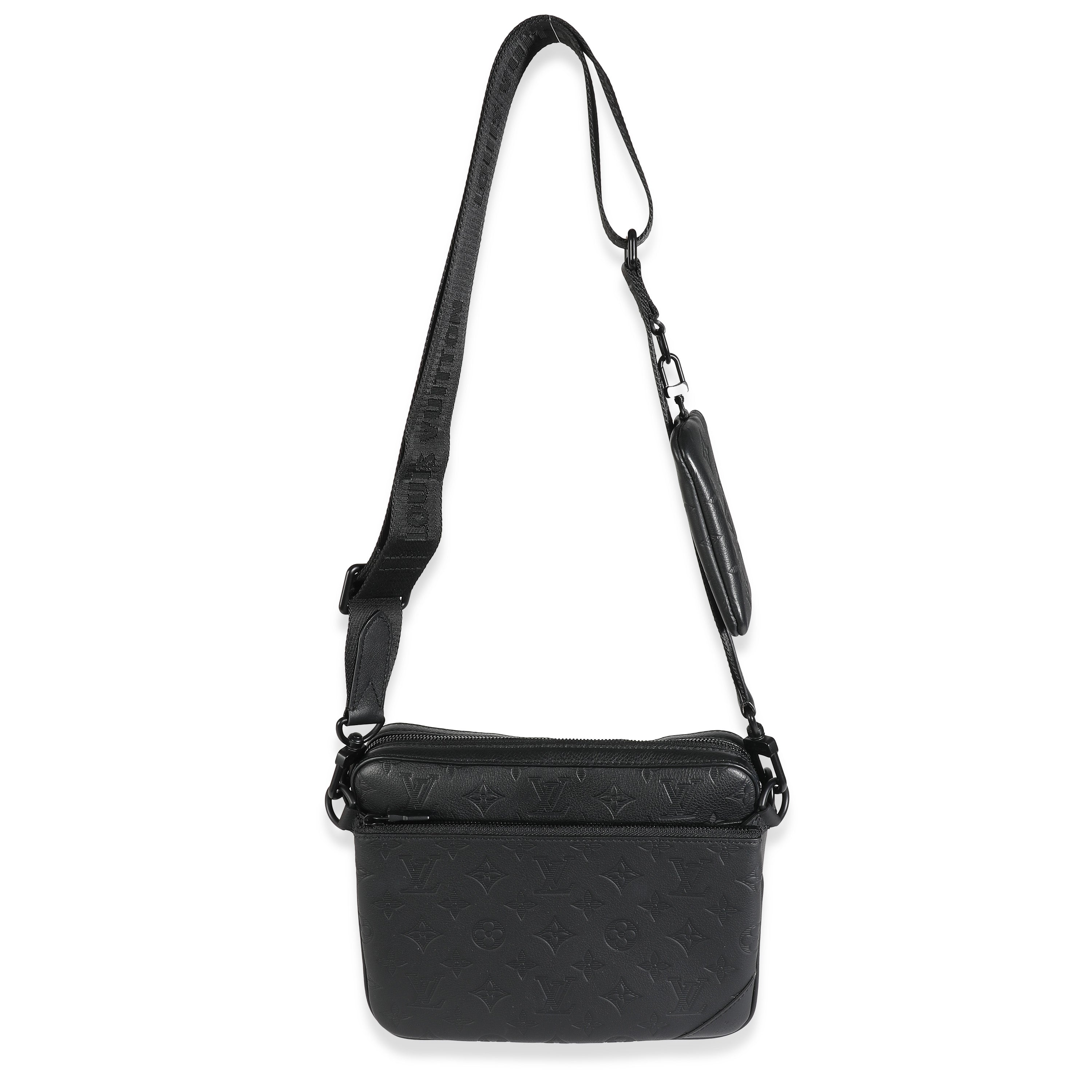 Louis Vuitton Louis Vuitton Black Monogram Shadow Duo Messenger