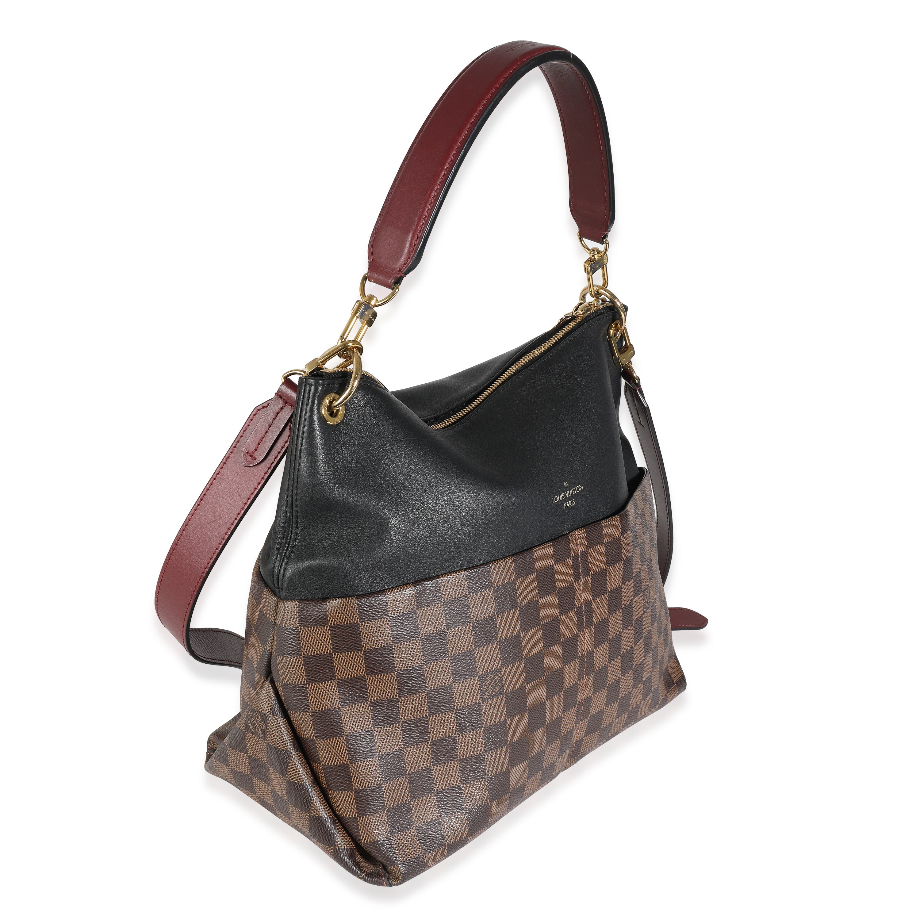 Louis Vuitton Louis Vuitton Black Damier Ebene Canvas Maida Hobo