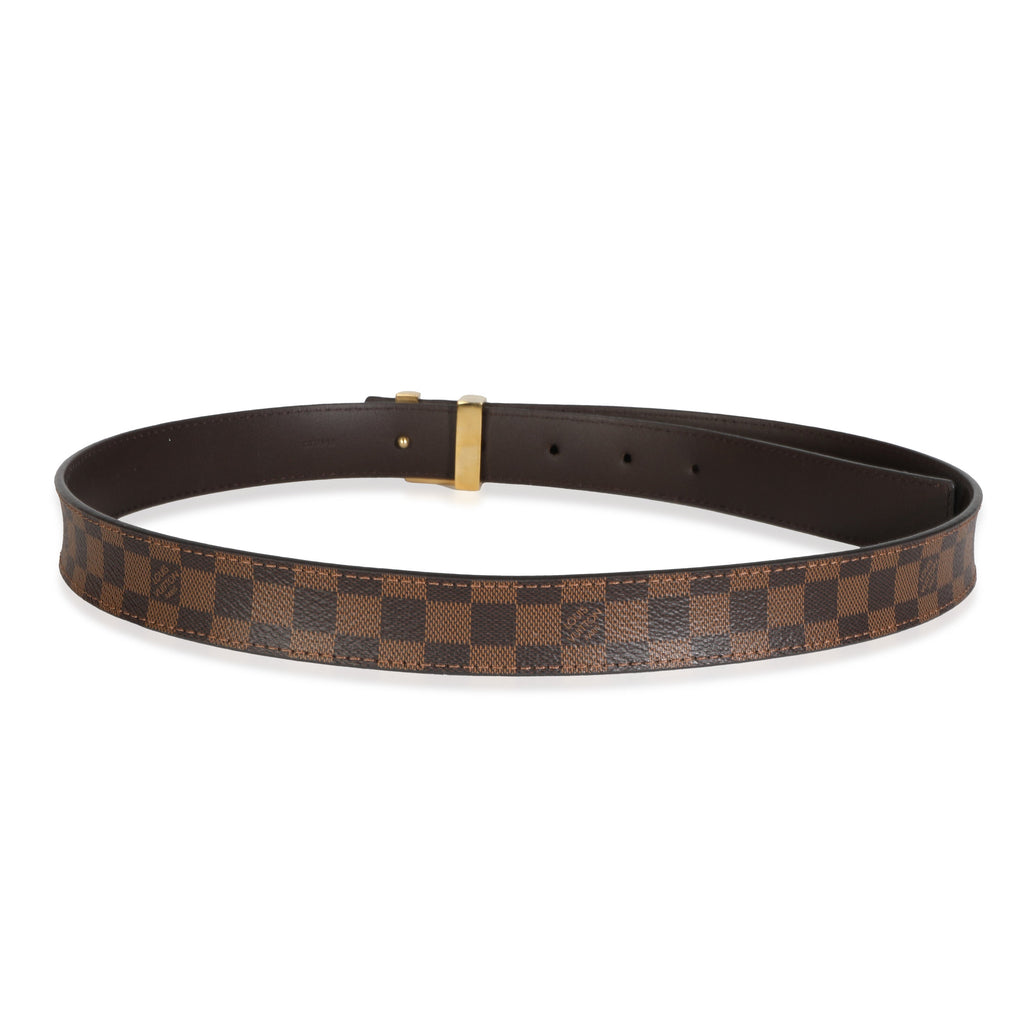 Louis Vuitton Louis Vuitton Damier Ebene Canvas 25mm LV Initiales Belt 80/32