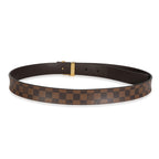 Louis Vuitton Louis Vuitton Damier Ebene Canvas 25mm LV Initiales Belt 80/32