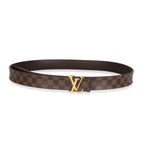 Louis Vuitton Louis Vuitton Damier Ebene Canvas 25mm LV Initiales Belt 80/32