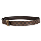 Louis Vuitton Louis Vuitton Damier Ebene Canvas 25mm LV Initiales Belt 80/32