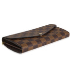 Louis Vuitton Louis Vuitton Damier Ebene Canvas Sarah Wallet