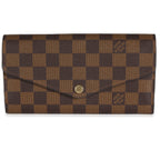 Louis Vuitton Louis Vuitton Damier Ebene Canvas Sarah Wallet