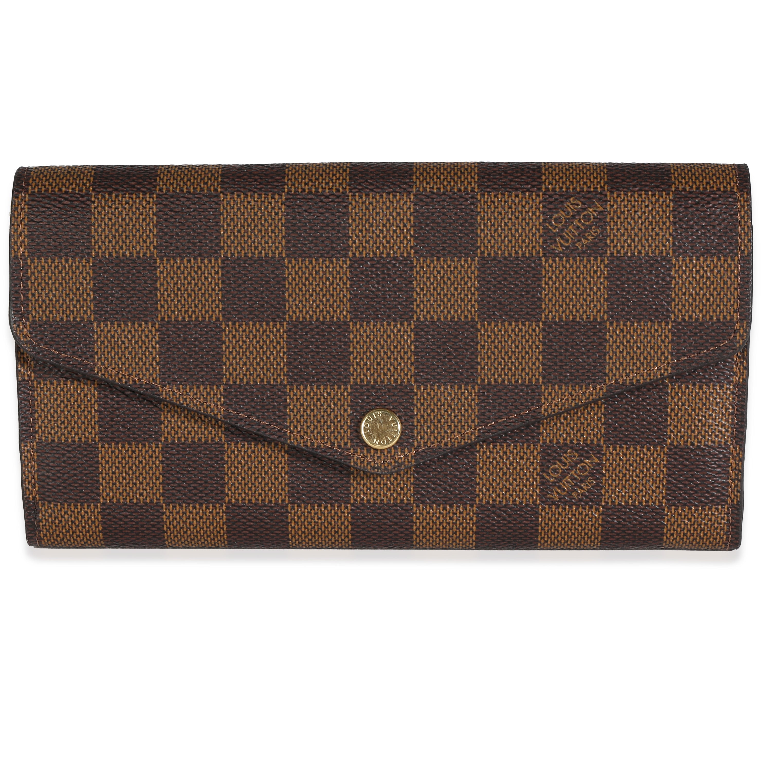Louis Vuitton Louis Vuitton Damier Ebene Canvas Sarah Wallet
