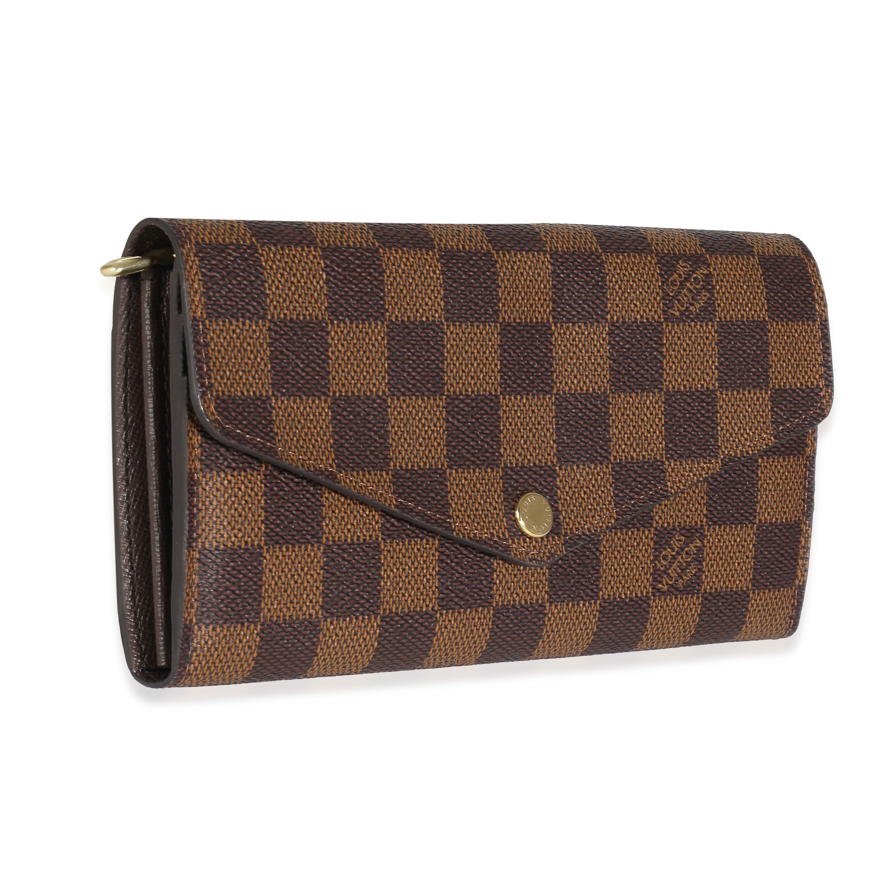 Louis Vuitton Louis Vuitton Damier Ebene Canvas Sarah Wallet