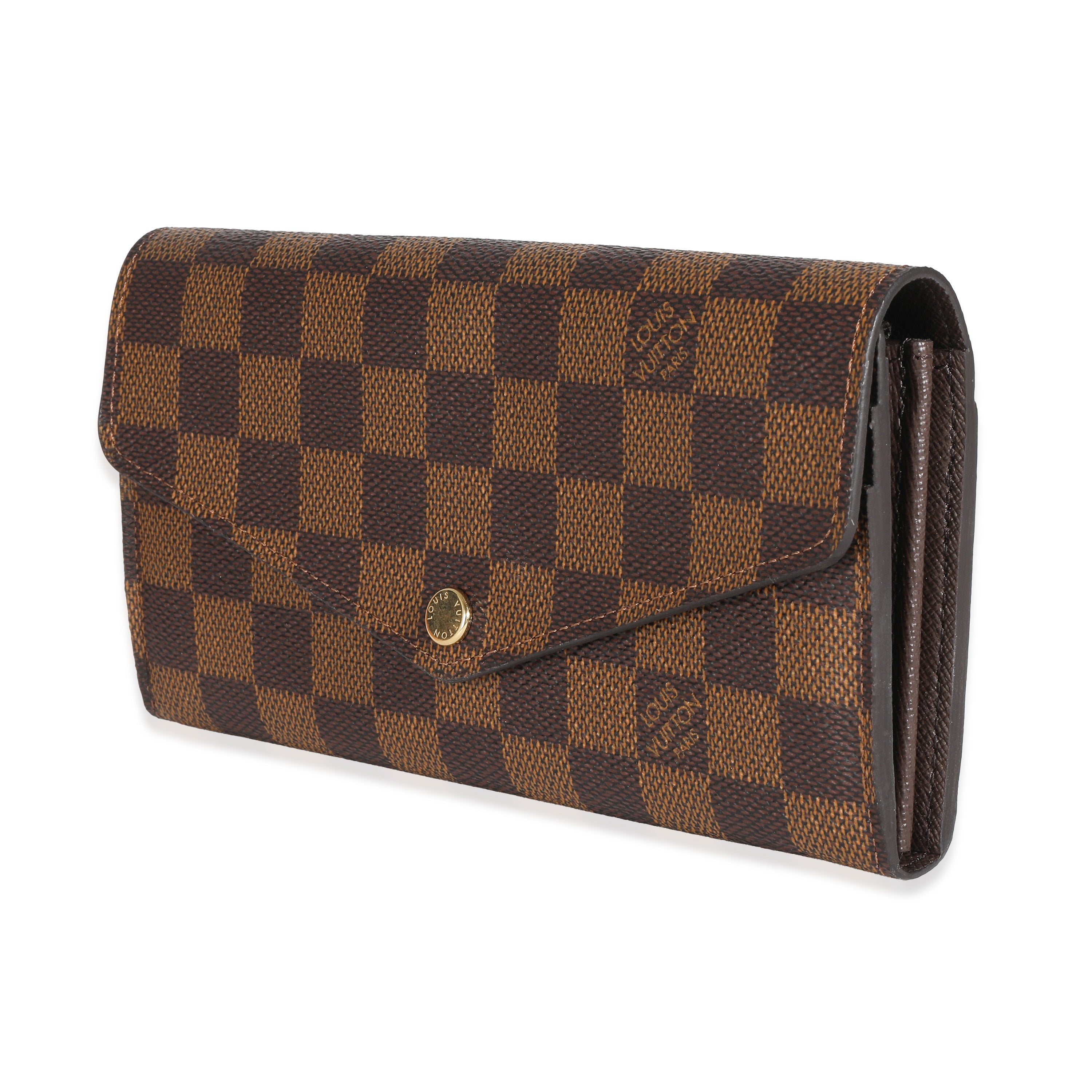 Louis Vuitton Louis Vuitton Damier Ebene Canvas Sarah Wallet