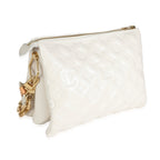 Louis Vuitton Cream Puffy Lambskin Monogram Coussin PM