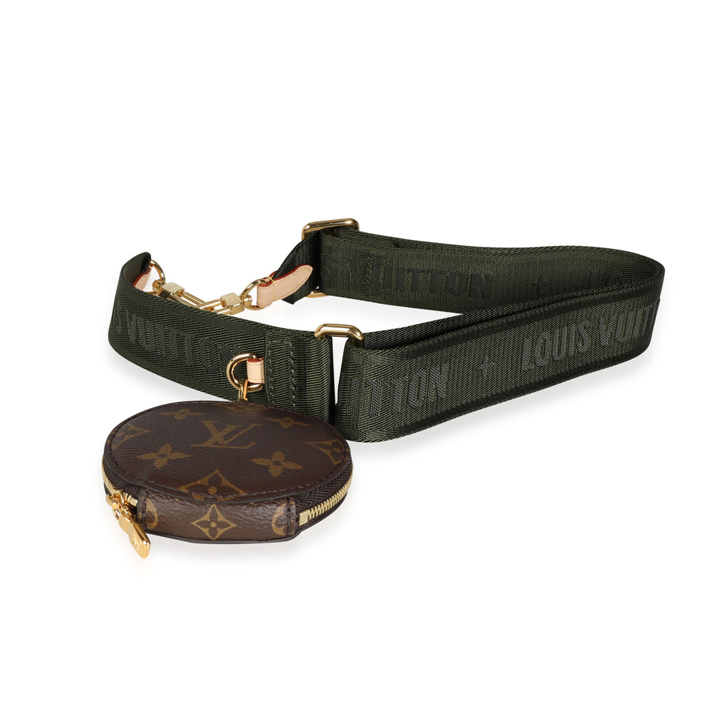 Louis Vuitton Louis Vuitton Multi-Pochette Accessoires Khaki Strap & Monogram Coin Purse