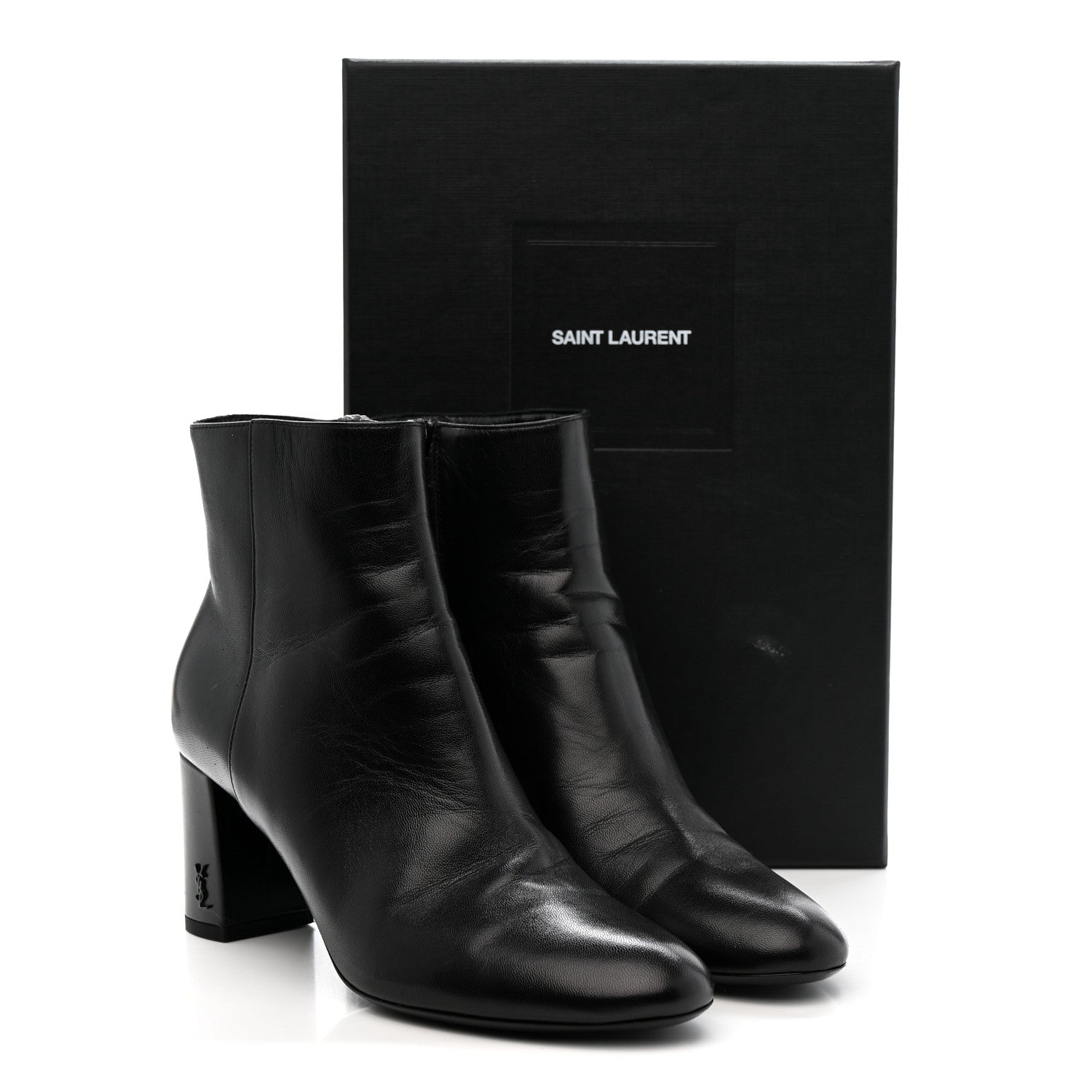 Saint Laurent Nappa Vendome Loulou Ankle Zip Boot 36.5 Black