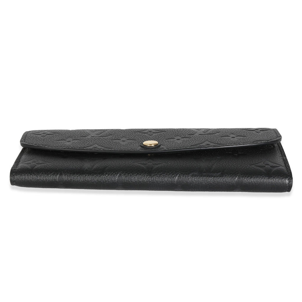 Louis Vuitton Louis Vuitton Black Monogram Empreinte Emilie Wallet
