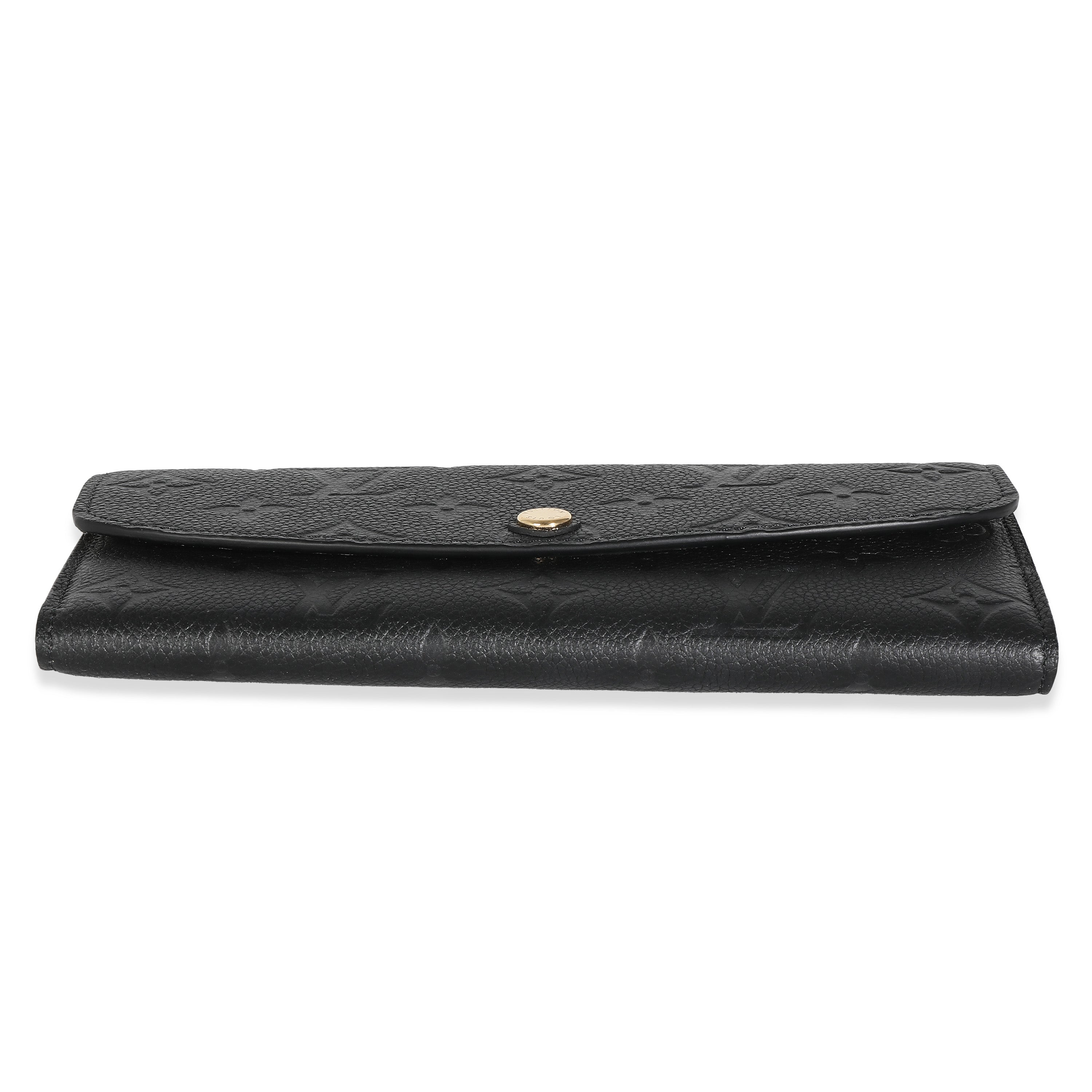 Louis Vuitton Louis Vuitton Black Monogram Empreinte Emilie Wallet