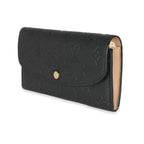 Louis Vuitton Louis Vuitton Black Monogram Empreinte Emilie Wallet