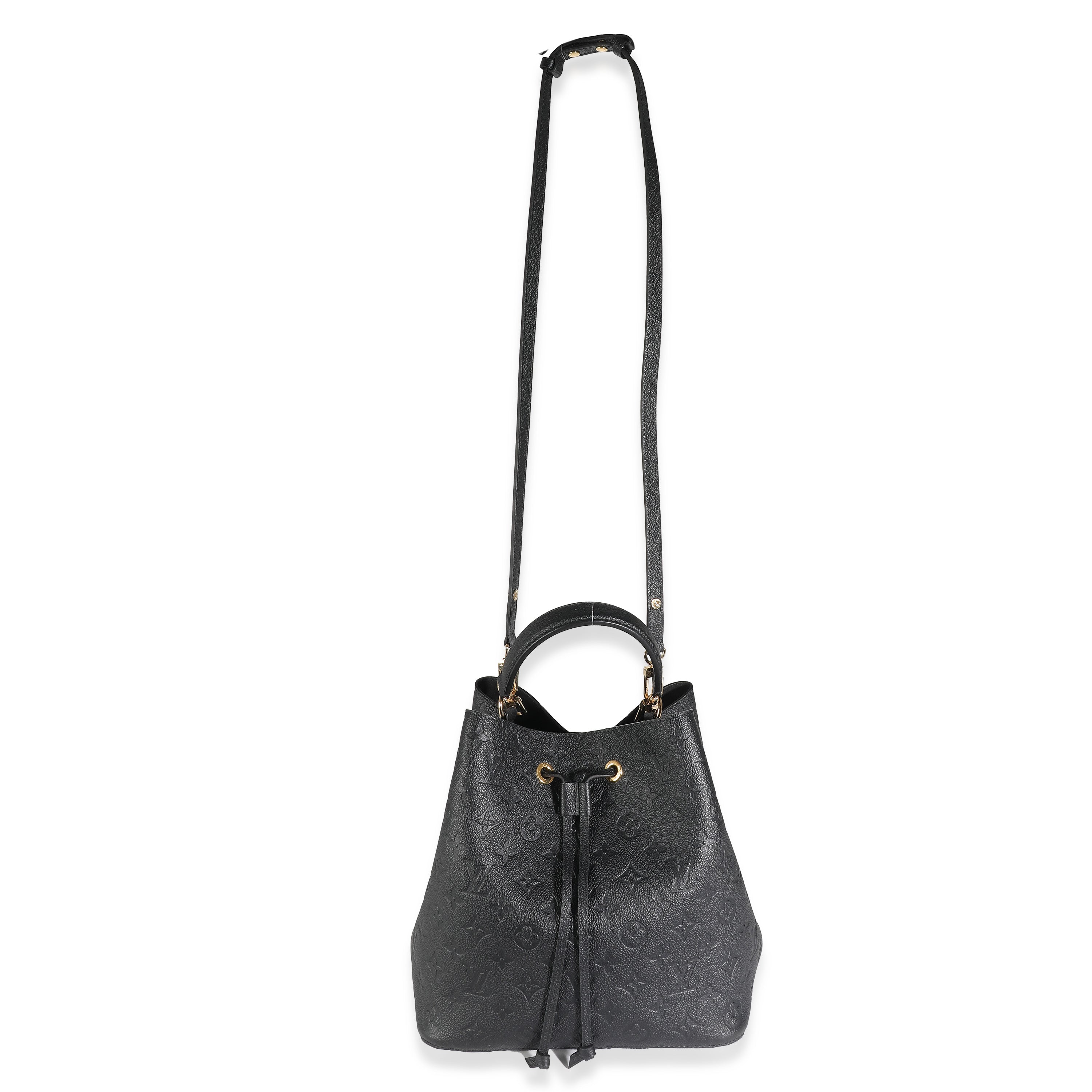Louis Vuitton Louis Vuitton Black Monogram Empreinte NéoNoé MM