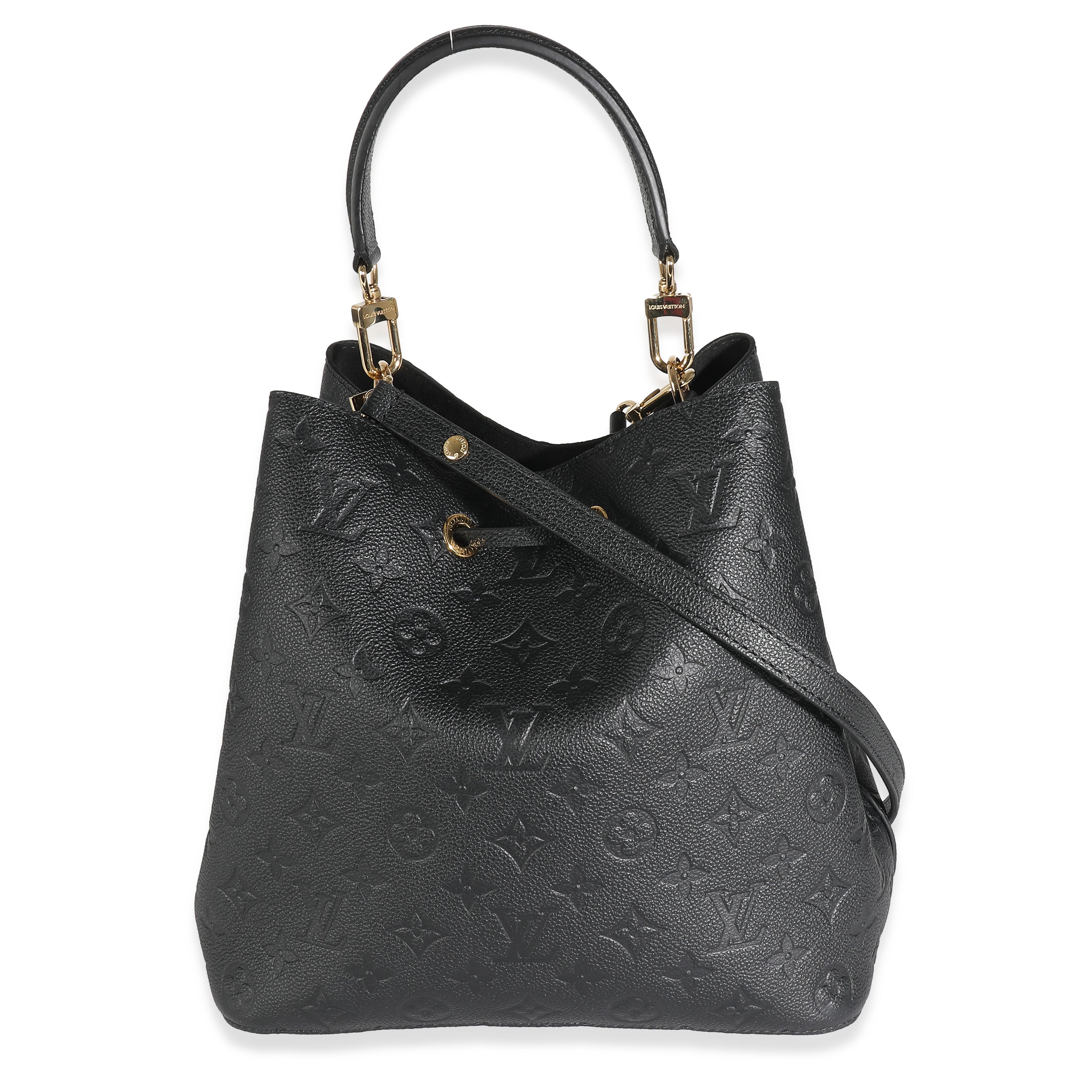 Louis Vuitton Louis Vuitton Black Monogram Empreinte NéoNoé MM