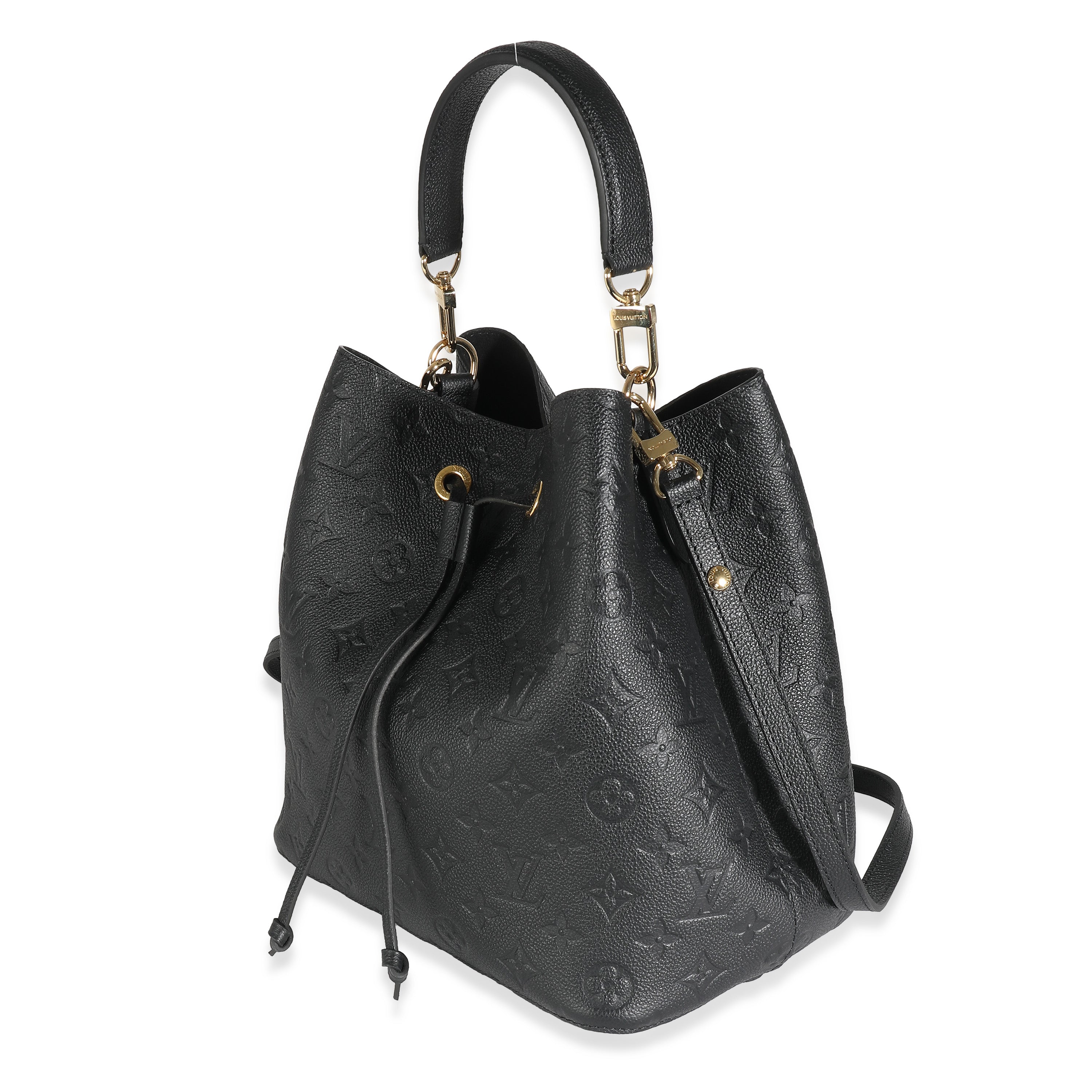 Louis Vuitton Louis Vuitton Black Monogram Empreinte NéoNoé MM