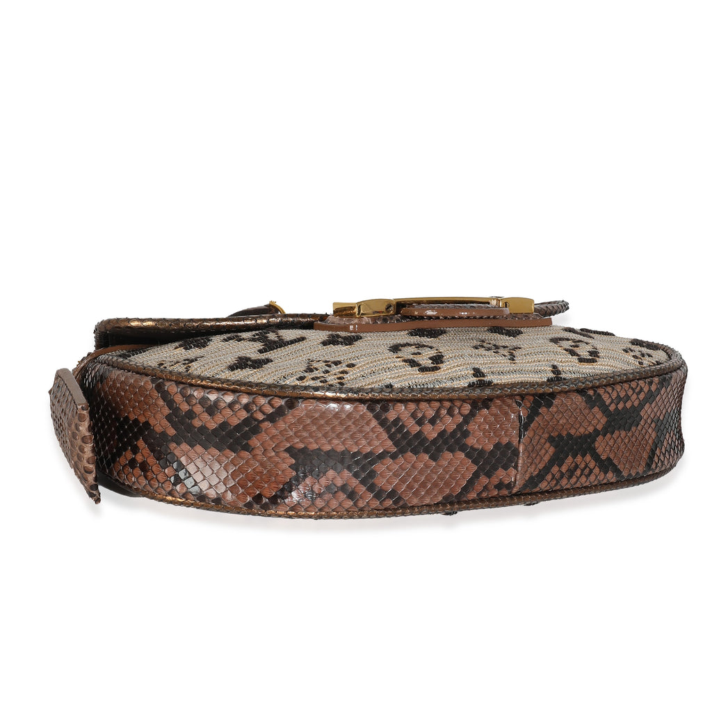 Louis Vuitton Bronze Python Marron Monogram Empire Levant