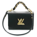 Louis Vuitton Black Epi Braided Handle Twist MM